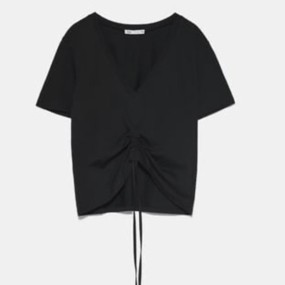 Zara Ruched Tee Shirt